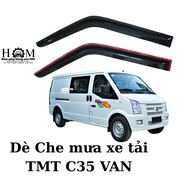 VAN TMT C35 car door glass rain cover 5 seats black plastic with 3M glue