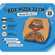 8-sided PIZZA Box, size 22 CM | Contents 25 pcs | Pizza box | 8-sided pizza box | Pizza cardboard