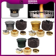 SONONIA Mini Alcohol Burner with Pouch Alcohol Gasifier Tent Stove Windproof Spirit