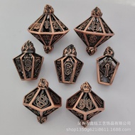 Metal Hollow Dice DND Dungeons and Dragons TRPG Polyhedral Dice Set Role Playing Board Game Dice