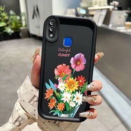 VIVO Y95 Y93 Y93s Y91 Y91i Case hp painting Kesing oil pattern Casing flower kasing Anti drop cesing