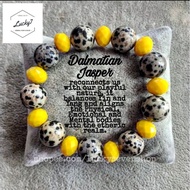 dalmatian jasper lucky charms bracelet gemstone
