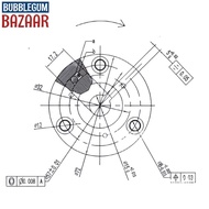 [BUBL] 3Pcs 36T Wheel Hub Motor Planetary Gears W/ Bearing For Bafang for Ebike Motor