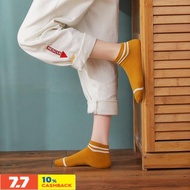 Adult socks▦▤[Lollipop Mall] Local seller READY STOCK Low Socks Adult Women' S Socks Plain Socks Colourful 100% cotton