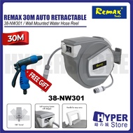 REMAX | SANIWARE 20m Auto Retractable Garden Hose Reel 1/2" Auto Rewind Wall Mount Water Pipe |38-NW