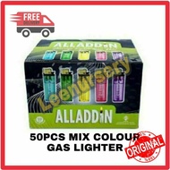 Aladdin Disposable Gas Lighters 1carton(50pcs) - Mix Colours Lighter / pemetik api / gas