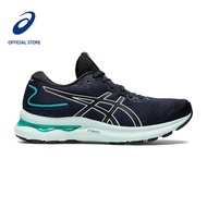 ASICS Women GEL-NIMBUS 24 WIDE Running Shoes in Black/Soothing Sea