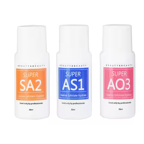 3Pcs 30ml Aqua Peeling Solution AS1 SA2 AO3 for Hydrafacial Dermabrasion Beauty Machine Facial Skin 