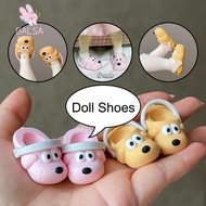 BALSA Doll Shoes, for  Time To Chill Filled Cartoon Doll Slippers, Cute Multicolor Photo Props Anima