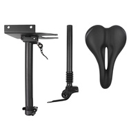 (SPVH) Electric Scooter Seat Adjustable Saddle Set Shockproof Bike Seat Cushion Can Be Raised Lowere