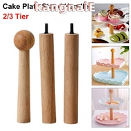 KANGNAI Cake Stand, Wood 3 Tier Cake Plate Stand,  2 Tier Disk Bracket Wedding Party