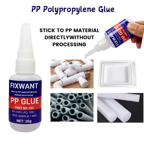 Instant PP Polypropylene Glue Multi-purpose Super Strong PPT/ PC/ TPE/ TPU/ ACRYLIC/ ABS Electronic