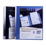 Qixin NF407A-S 40 Pages 30 Holes A4 Loose-leaf Information Book File Book Folder 40 Bags File Bag Pr