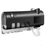 自動感應紫外線牙刷消毒器-黑色 | 無需打孔 | 殺菌率高達99.9%