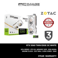 ZOTAC GAMING GEFORCE RTX5060 TWIN EDGE OC 8GB GDDR7 WHITE GPU GRAPHIC CARD