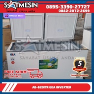 Chest Freezer Gea Ab-620-Itr Kulkas Box 500 Liter Inverter Ab 60 Itr