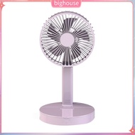  USB Mini Foldable Desktop Rotary Adjustable Angle Makeup Mirror Air Cooling Fan