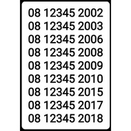 NOMOR SIMPATI 11 DIGIT SERI 123456, 08123456,081234567