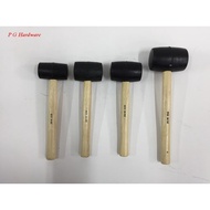 Rubber Mallet With Wood Handle