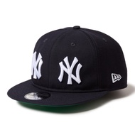 New York Yankees Double Logo Navy 9FIFTY Snapback Cap