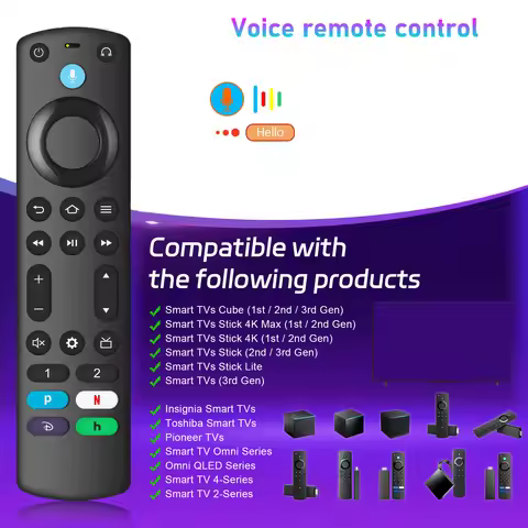 Replacement Voice Remote Control Compatible with Fire TV Stick TV Cube Fire TV Stick Lite Replacemen
