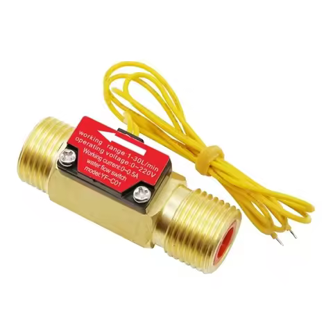 4Points Hall Effect 1.5-30L/Min Switch Control Flowmeter Male Thread D0JA
