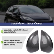 ฝาครอบกระจกมองข้างคาร์บอนไฟเบอร์ ฝาครอบกระจกมองข้าง ฝาครอบกระจกมองหลัง สำหรับ Ford Fiesta Mk7 2008 2