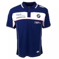 BMW Polo Shirt Motor Bike Motor Car Racing Blue Shirt X5 M3 X3 Motor Polyester