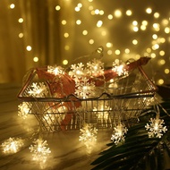 Snowflake-shaped Christmas tree decoration LED string lights KD881 for home decoration (3m 20 snowfl