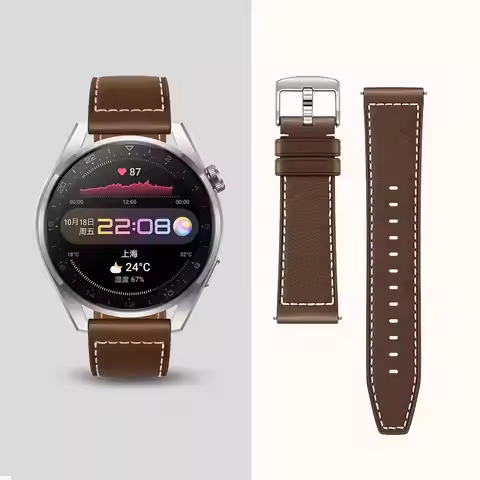 Leather Strap For Huawei Watch 3 Pro 48mm Original Leather Strap For Huawei Watch 3 Watchband For Hu