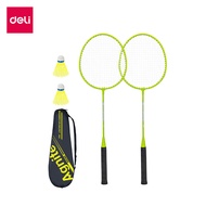 (พร้อมส่ง)Deli ไม้แบดมินตัน ไม้แบด แบดมินตันแพคคู่ มาพร้อมกระเป๋าใส่ไม้แบด แข็งแรง ทนทาน ใช้งานได้นาน จับถนัดมือ  Badminton Racket
