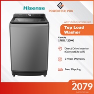 Hisense Washing Machine with (17.0/20.0KG) WIFI DD Inverter (WT5T1715DT / WT5T2015DT)- Titanium Gray