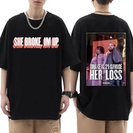 Limited Drake & 21 Savage Album Her Loss Graphic T Shirt for Men Women's Fashion Trend Oversized