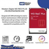 Western Digital WD RED PLUS 2TB (HD-20EFZX) (WD20EFZX) NAS 系統硬碟 保用: 3 年