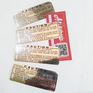 STICKER DECALS AIR-FILTER CAUTION WARNING LABEL DECAL HONDA XLS XL125 XL125S XL100 CT125