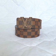 louis vuitton belt with lv buckle original / ikat pinggang