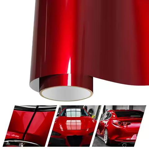 Bentle y Pink Soul Red Sticker Car Body Vinyl Film Waterproof Sticker Auto Body Color Change Film fo