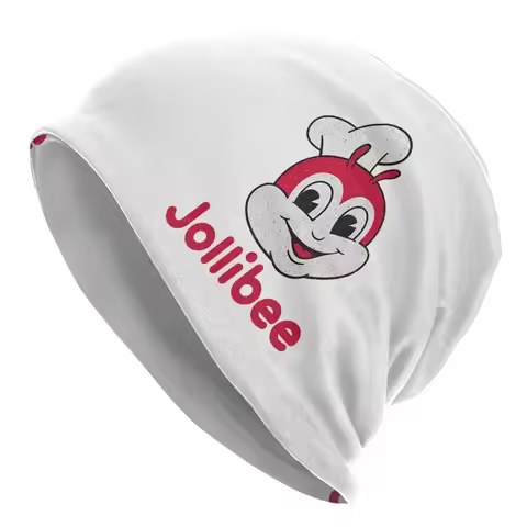 Defunct Jollibee Burger Restaurant Mascot Bee Unisex Beanies Caps Knitting Bonnet Hat Warm Hip Hop A