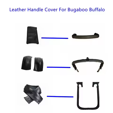 Stroller Pu Leather Bumper Covers Fit For Bugaboo Buffalo Pram Handle Sleeve Case Armrest Protective