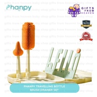 PHANPY TRAVELLING BOTTLE BRUSH DRAINER SET ORANGE PY893215