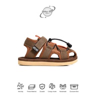 LittleJack - Combi Brown Toddler Boys' Mountain Sandals, Anti-Scuff, Anti-Slip - Hijack Kids' Outdoo