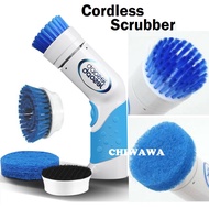 Electric Cordless Scrub Spin Scrubber 3 spin scrubber brush heads Cleaner