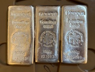 銀價急升 瑞士賀利氏1公斤裝銀條 999純銀 每條15800元