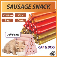 Cat Dog Pet Food Snack | Cat Dog Sausage | Makanan Ringan Kucing Anjing Stick | Pet Cat Treats Kucing | Sosej Kucing 15g