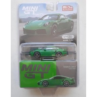 HIJAU Mini GT Porsche 911 Turbo S python green Mini GT Porsche 911 Turbo S green Mijo Exclusive Mini