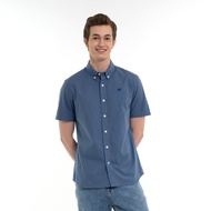 GIORDANO Men's Frog Short Sleeves Oxford Shirt (01044210) - 05 - Dk Blue