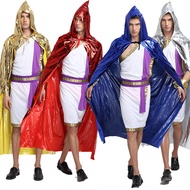 Halloween Death Cape for Adults cosplay Adult Costume Black Wizard Robe Cape Vampire