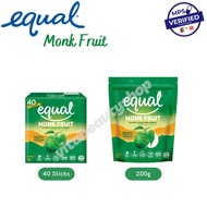 Equal Monk Fruit Ultimate Sugar Replacement Sweetener