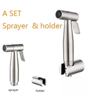 A set Toilet Handheld Bidet Cloth Diaper Cleaning Sprayer with holder
