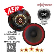 PRODUK TERMURAH !!! Speaker COMPONENT 15 inch KR RED woofer magnet